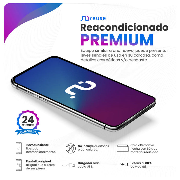 Apple iPhone 12 5G 128 GB Blanco Reacondicionado Reuse Perú