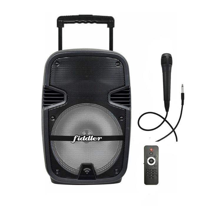 Parlante Fiddler karaoke bluetooth 12" con micrófono Reuse Perú